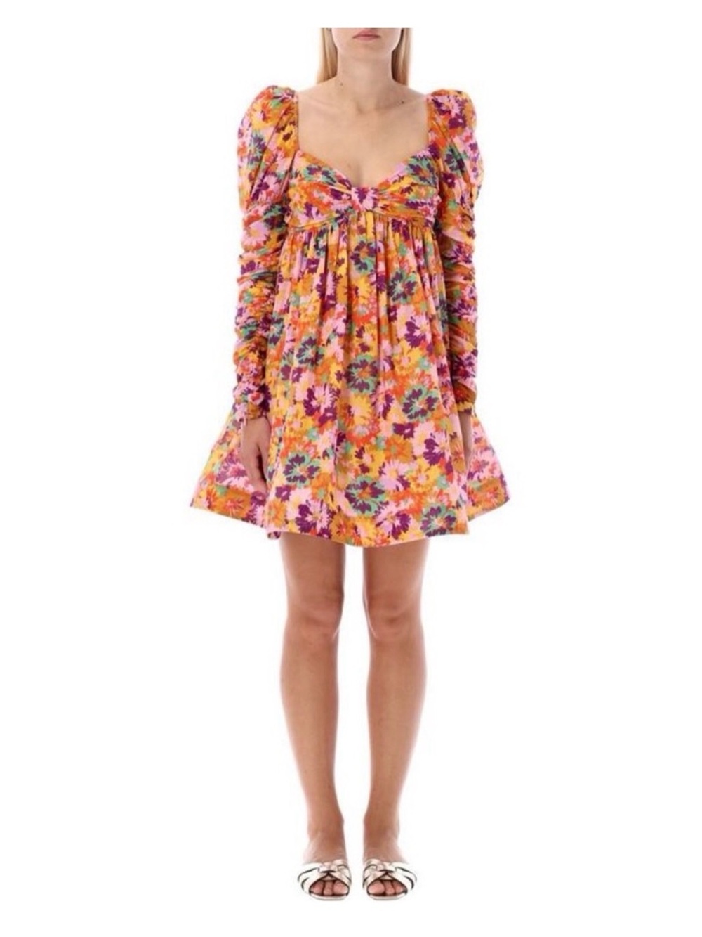 ZIMMERMANN Ruched floral print cotton voile mini - Picture 2 of 11